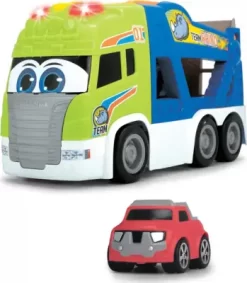 Biltransporter Legetøj Med Lys Og Lyd - Inkl. 1 Bil - 42 CM