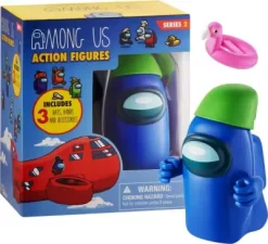 Among Us Figur - Blå - Inkl. Tilbehør - Series 2 - 11 CM