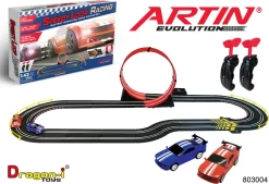 Artin - Racerbane Med 2 Loop - 6,4 M - Speedy Loop Racing -Legetøjsland artin racerbane m2 x loop 64 m 461462 2