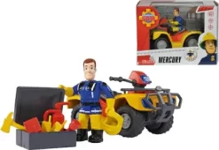 Brandmand Sam - Figur Og Atv Legesæt - Mercury