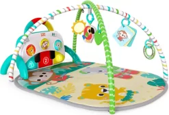 Bright Starts - 4-I-1 Aktivitetstæppe Med Lys Og Lyd -Legetøjsland bright starts 4 i 1 aktivitets gym med klaver og tromme 552954 7