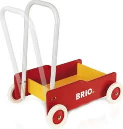 Brio Gåvogn I Træ - Rød -Legetøjsland brio gaavogn roed 31350 362918 2