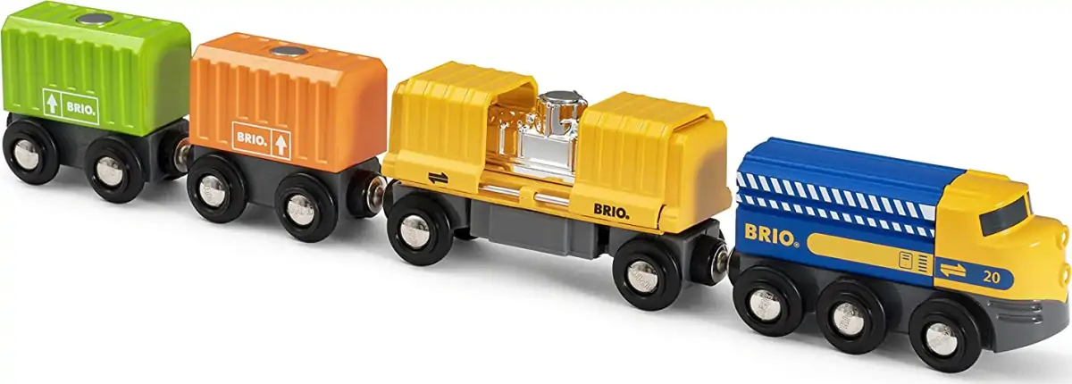 Brio World Tog - Godstog Med Tre Vogne - 33982 4 Brio World Tog - Godstog Med Tre Vogne - 33982 - Billede 2