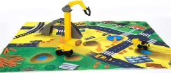 Legetæppe Til Biler - Cat Byggeplads - Inkl. 2 Køretøjer Og Tilbehør -Legetøjsland cat construction map little machines construction mat 580067 5