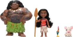 Vaiana Figurer - Moana Og Maui - Disney - 4-Pak