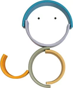 Dëna - Regnbue Stablelegetøj I Silikone - Natur - 6 Dele -Legetøjsland dna regnbue nature 562883 1