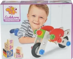 Eichhorn Constructor - 2-I-1 Motorcykel Og Fly - 40 Dele