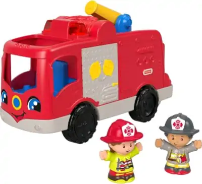 Fisher-Price - Little People - Brandbil Legetøj Med Lyd 3 Fisher-Price - Little People - Brandbil Legetøj Med Lyd