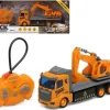 Fjernstyret Rc Lastbil Med Kran - Orange Grå -Legetøjsland fjernstyret rc lastbil med kran orange graa 453623