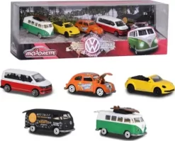 Majorette Biler - Volkswagen Vw - 1:64 - 5 Stk