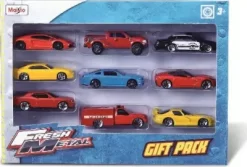 Maisto Fresh Metal - Gaveæske Med 9 Biler - 7 CM