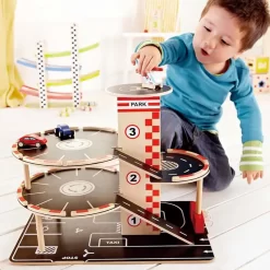 Hape Parkeringshus -Legetøjsland hape park go garage 370715 2