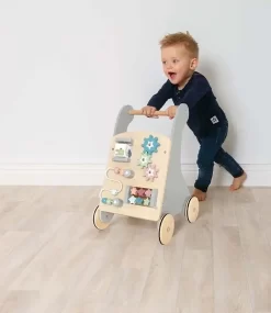 Jabadabado - Gåvogn Med Aktiviteter - Grå -Legetøjsland jabadabado gaavogn med aktiviteter graa ja w7176 580509 6