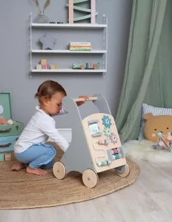 Jabadabado - Gåvogn Med Aktiviteter - Grå -Legetøjsland jabadabado gaavogn med aktiviteter graa ja w7176 580509 7