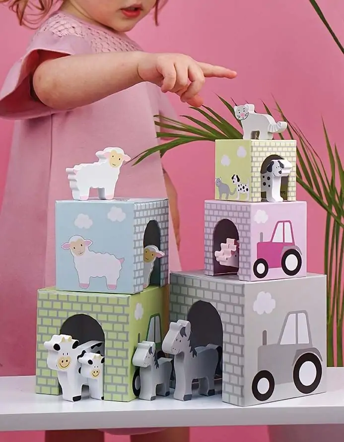 Stableklodser Med Dyre Figurer - Jabadabado - 15 Dele 6 Stableklodser Med Dyre Figurer - Jabadabado - 15 Dele - Billede 4