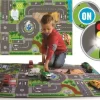 Biltæppe Med Led Lys Til Børn - Junior Driver -Legetøjsland junior driver biltaeppe med led lys 518050