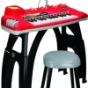 Keyboard Med Mikrofon Til Børn - Inkl. Skammel - Reig - Rød -Legetøjsland keyboard med mikrofon til boern inkl skammel reig roed 598899