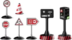 Fjernstyret Lastbil Med Containere - Inkl. Tilbehør - 1:16 - 9 Dele - Crazon -Legetøjsland lastbil rc mcontainere skilte 116 24ghz gul gm1918a 572314 3