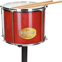 Legetøjs Trommesæt Til Børn - Inkl. Skammel -Legetøjsland legetoejs trommesaet til boern inkl skammel 601043 4