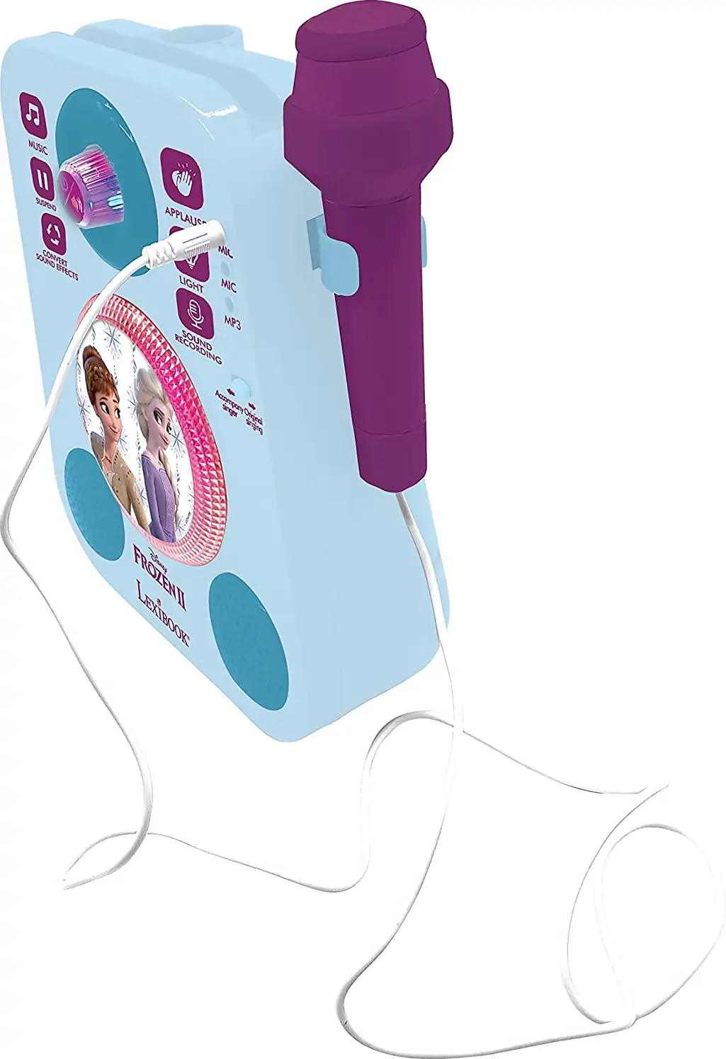 Frost Karaoke Maskine - Med 2 Mikrofoner - Lexibook 8 Frost Karaoke Maskine - Med 2 Mikrofoner - Lexibook - Billede 6