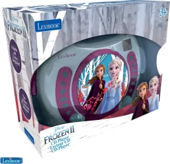 Frost Cd Afspiller - Med Mikrofoner - Lexibook -Legetøjsland lexibook frozen portable cd player with 2 sing along microphones rcdk100fz 534404 1