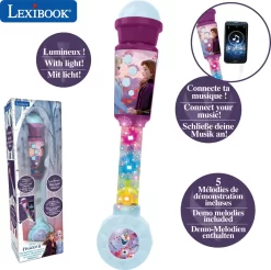 Frost Mikrofon Med Lys Og Melodier - Lexibook -Legetøjsland lexibook frozen trendy lighting microphone with speaker aux in melodies and 543450 3