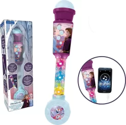 Frost Mikrofon Med Lys Og Melodier - Lexibook -Legetøjsland lexibook frozen trendy lighting microphone with speaker aux in melodies and 543450 4