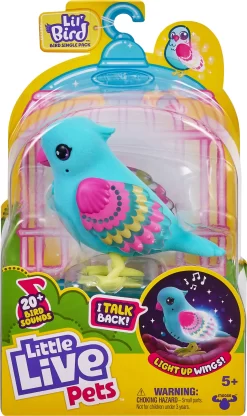 Little Live Pets - Fugl - Lil' Bird - Interaktivt Legetøj - Blå - Series 13 -Legetøjsland little live pets bird s13 single pakke tweet twinkle 587568 6