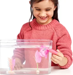 Little Live Pets - Lil' Dippers - Fisk Og Fisketank Legesæt - Pink - Series 3 -Legetøjsland little live pets lil dippers s3 legesaet 555981 3