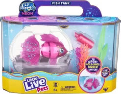 Little Live Pets - Lil' Dippers - Fisk Og Fisketank Legesæt - Pink - Series 3 -Legetøjsland little live pets lil dippers s3 legesaet 555981 4