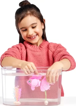 Little Live Pets - Lil' Dippers - Fisk Og Fisketank Legesæt - Pink - Series 3 -Legetøjsland little live pets lil dippers s3 legesaet 555981 5