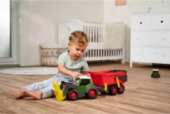 Abc - Fendti Traktor Med Trailer Og Skovl - 65 CM -Legetøjsland lys abc traktor mfrontskovl og trailer og lyd 65cm 563935 4