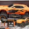 Fjernstyret Monster Truck - 1:10 - 9 Km/T - The Boss Mega Muscle Dodge Challenger - New Bright -Legetøjsland mega muscle rc 110 li ionusb orange 61059u 574677