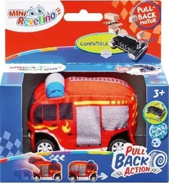Pull Back Bil - Brandbil - 9 CM - Mini Revellino -Legetøjsland mini revellino fire truck pull back 23199 575390 7