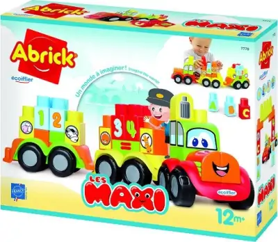 Legetøjs Tog Med Klodser - Ecoiffier Abrick Maxi 3 Legetøjs Tog Med Klodser - Ecoiffier Abrick Maxi