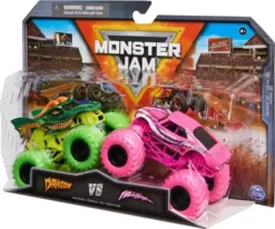 Monster Jam - Metal Dragon Vs Full Charge Monster Trucks - 1:64