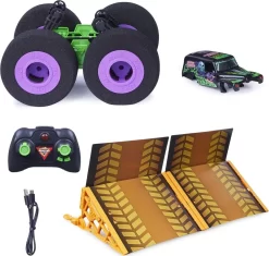 Monster Jam - Rc Grave Digger - Ramp Champ Sæt - 1:15 - Fjernstyret Monster Truck -Legetøjsland monster jam rc ramp champ grave digger 581418 5