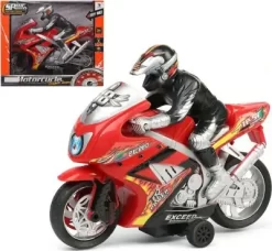 Motorcykel Figur Legetøj Med Lyd Og Lys - Craig Jones - Sort Rød