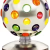 Diskokugle Med Lys Til Bord -Legetøjsland music disco kugle shiny silver 28 cm 501001 417865