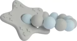 My Teddy - Bidering I Silikone - Stjerne - Blå