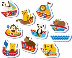 Skumskibe Badelegetøj Med Dyr Og Tal Til Baby