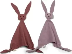 Nuuroo - Kanin Nusseklud 2-Pak - Bourdeuax Og Lyserød