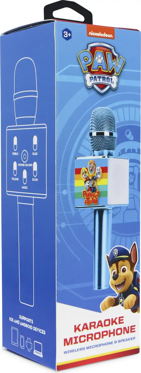 Paw Patrol - Karaoke Mikrofon - Blå - Otl 4 Paw Patrol - Karaoke Mikrofon - Blå - Otl - Billede 2