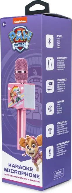 Paw Patrol - Karaoke Mikrofon Med Højttaler - Pink - Otl 16 Paw Patrol - Karaoke Mikrofon Med Højttaler - Pink - Otl -Legetøjsland otl karaoke mikrofon med hoejtaler paw patrol pink 556067 5