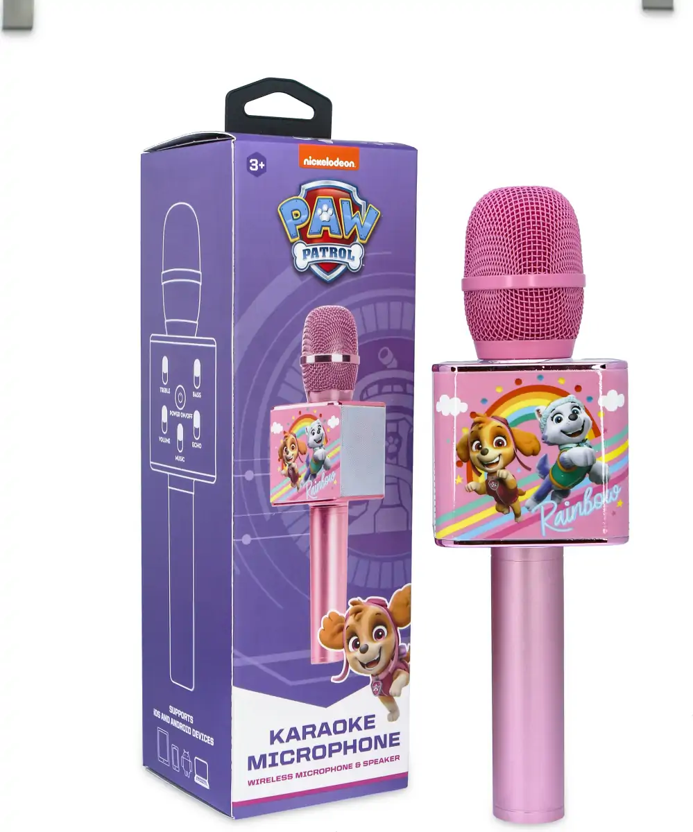 Paw Patrol - Karaoke Mikrofon Med Højttaler - Pink - Otl 11 Paw Patrol - Karaoke Mikrofon Med Højttaler - Pink - Otl - Billede 9