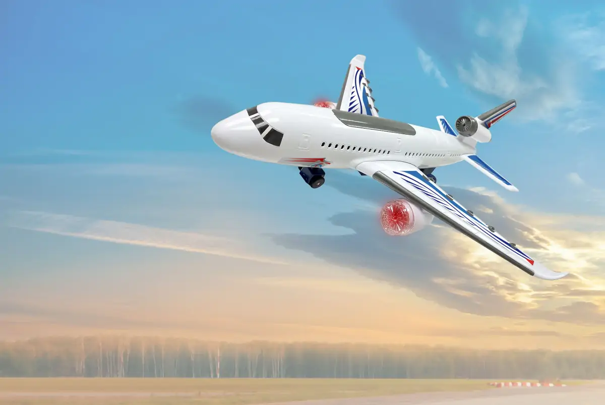 Flyvemaskine Legetøj Med Lys Og Lyd 6 Flyvemaskine Legetøj Med Lys Og Lyd - Billede 4