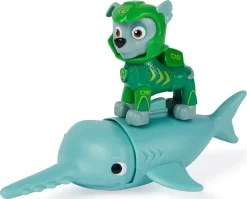 Paw Patrol Figur - Rocky Med Savfisk - Aqua Pups -Legetøjsland paw patrol aqua hero pups rocky 594391 1