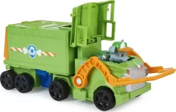 Paw Patrol - Rocky Figur Med Lastbil - Rescue Truck - Big Truck Pups -Legetøjsland paw patrol big trucks koerertoej rocky 591132 3