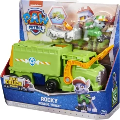 Paw Patrol - Rocky Figur Med Lastbil - Rescue Truck - Big Truck Pups -Legetøjsland paw patrol big trucks koerertoej rocky 591132 7