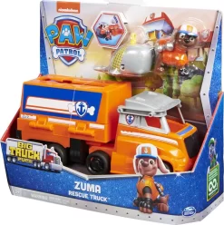 Paw Patrol - Zuma Figur Med Lastbil - Rescue Truck - Big Truck Pups -Legetøjsland paw patrol big trucks koerertoej zuma 591133 2